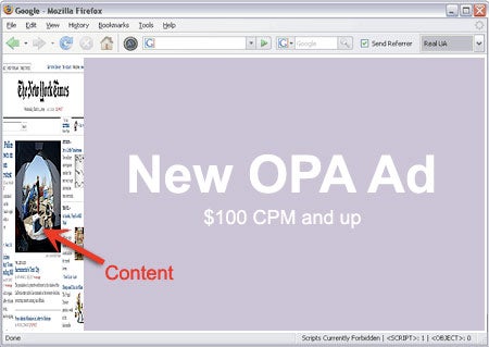 Online Publishers Association Ad Unit