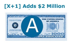 x+1 Raises 2 Million Dollars