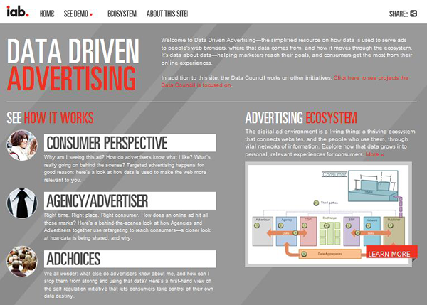 Data Driven Advertising Homepage