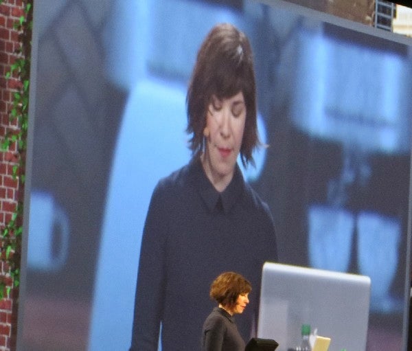 Portlandia's Carrie Brownstein during Adobe Sneaks