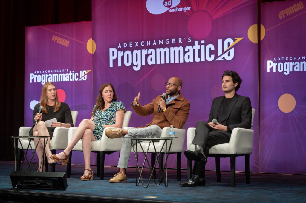 Bloomberg's Julia Beizer, Blavity's Jeff Nelson and Dotdash Meredith's Daniel Papalia offered insights into their revenue strategies at AdExchanger's Programmatic I/O event in New York City.