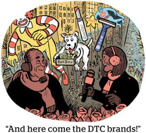 Comic: "And here comes the DTC brands!"
