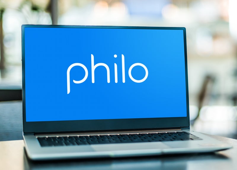 POZNAN, POL - FEB 6, 2021: Laptop computer displaying logo of Philo, an internet television company currently based in San Francisco, California, that first launched at Harvard University in 2009