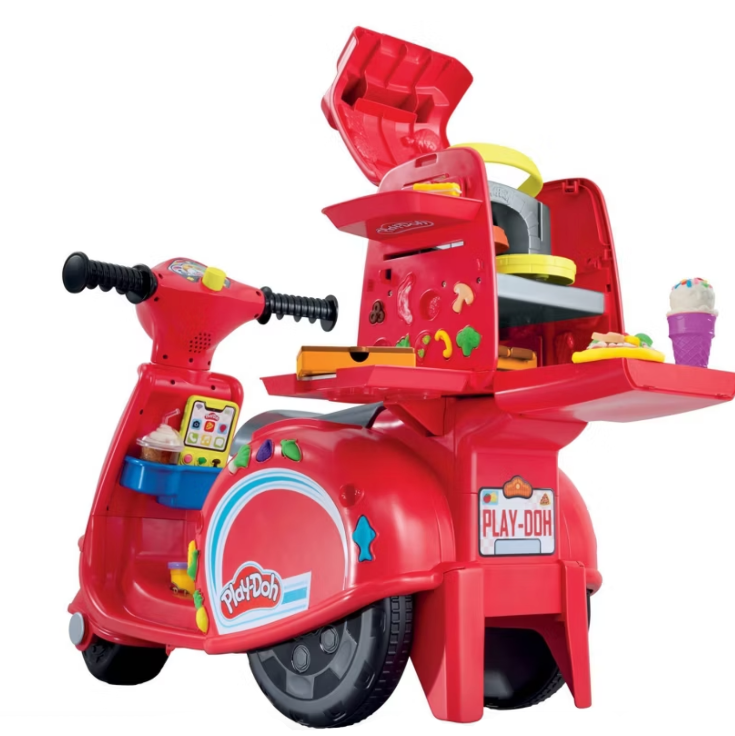 Play-Doh Pizza Delivery Kids Scooter Playset
