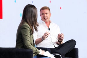 Trade Desk CEO Jeff Green talks to Axios Senior Media Reporter Sara Fischer