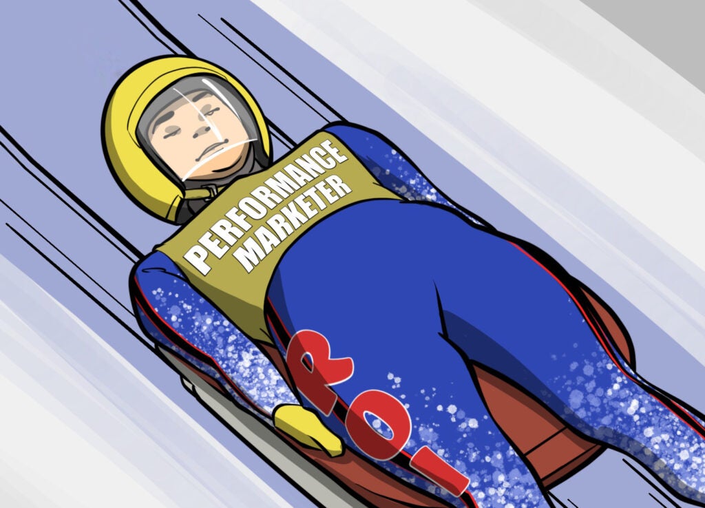 Comic: Conversion Optimization (luge during the Winter Olympics)