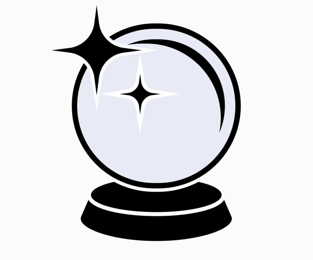 Predict Bowl Icon. Magician Element, Forecasting Symbol – Vector.