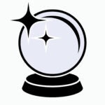 Predict Bowl Icon. Magician Element, Forecasting Symbol – Vector.