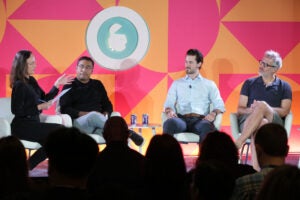 (left to right) Abhay Singhal, Inmobi; Dane Kunkel, Horizon Media; Brian O'Kelley, Apostra