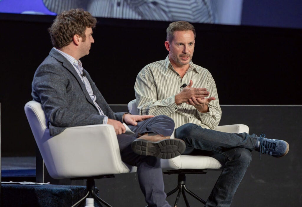 Josh Reed, Zoom's VP of brand and content, speaking at AdExchanger's Programmatic IO event in New York City (September 28, 2006)